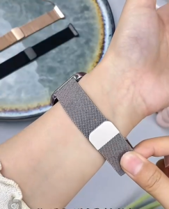 Strap For Huawei Band 10 / Huawei Band 9 / Band 8 / Huawei Band 7  Huawei Band 6 / Honor Band 6 / 7 Magnetic Metal Design Strap