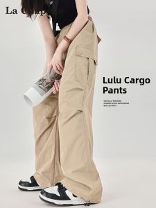La Chapelle | American Style High Waist Loose Cargo Pants For Women
