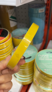 เทปตีเส้น PVC NUVO ขนาด 12 มม.X 9หลา สีธรรมดา มี 3 สีให้เลือก สีเหลือง, สีแดง, และสีน้ำเงิน (ราคา/ม้วน)