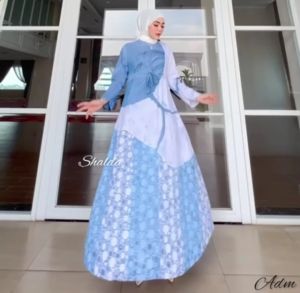 AZURA SILK SUTRA DRESS GAMIS BATIK CAP SHALDA PEKALONGAN