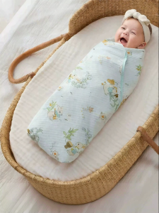 SHI YUE JIE JING | Breathable Hypoallergenic Cotton Baby Wrap
