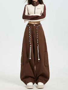 Womens Workwear Denim Pants High Waist Straight Leg Wide Leg Pants Multiple Pockets Casual Comfortable Cotton Jeans