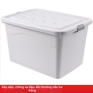 Hộp Đựng Kích Thước Lớn Bằng Nhựa Durable Có Bánh Xe