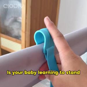 AIODIY Learn to stand with a pull ring baby Hand pull ring ring Exercise arm strength PP material Game bed crib Bed car couple assistant