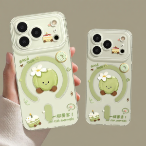 YOUSIDUN | Anti-Drop Transparent Magnetic Bracket Case Compatible with iPhone