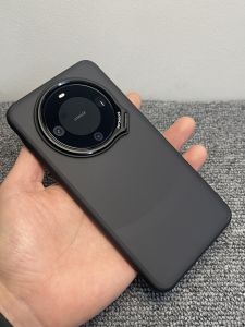 Huawei Mate60 pro Silicone Protective Case Metal Stand Lightweight Full Cover Anti-Fall Shockproof Mens Model Compatible Digital Accessories