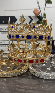 Big Size King Crown for Men Crystal Royal Tiaras Full Round Crown for Wedding Groom Stage Party Prom Cosplay Headpiece