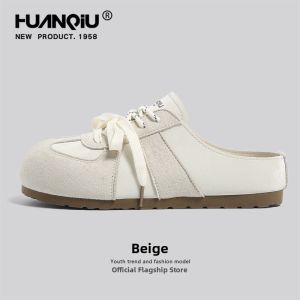HuanQiu | Classic Vintage Closed Toe Slip On Sandals Summer Style