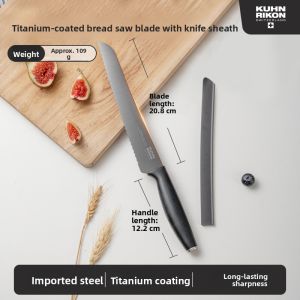 Kuhn Rikon | Titanium Coated Serrated Bread Knife