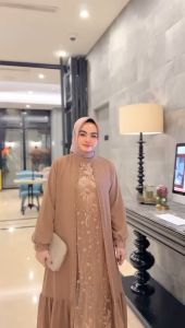 FKS Gamis FISALA by MUDRA | Gamis Lebaran Ceruty Babydoll XL LD 110