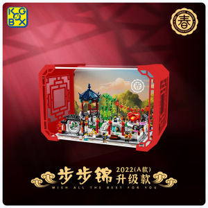 Kyglaring LED Toy Light for Lego 80108 New Year Custom Six Customs Wind Series Display Box Toy Building Blocks Light