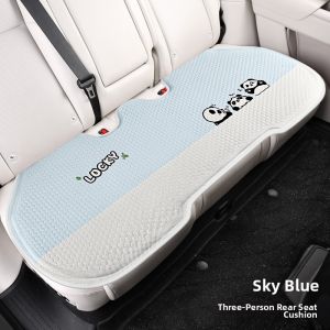 CapitAuto | Cartoon Panda Women Summer Breathable Car Seat Cushion Three Pieces