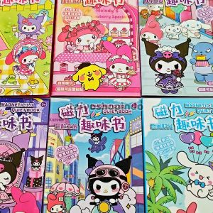 TAIYO DIY Magnetic Quiet Book Long Karakter Magnet Buku Panjang Paper Doll Kertas Sticker Stiker