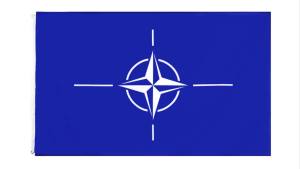 FLAGLINK 90x150 CM Cờ Tổ Chức Hiệp Ước Bắc Đại Tây Dương (NATO) Được In Bằng Vải Polyester Để Trang Trí Sân Vườn Tại Nhà
