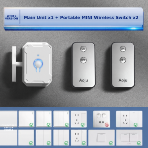 Intelligent Wireless Control Light Switch off Tool USB Rechargeable Automatic Button Pusher Lazy Remote Control for Home Automat