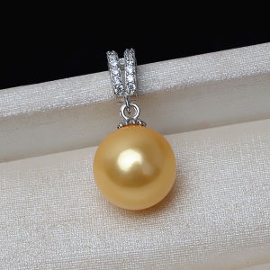 S925 Sterling Silver Shell Imitation Pearl Pendant Necklace Womens Single Pearl Bead Pendant Versatile Jewelry Accessory