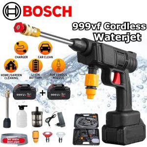 Cordless Pressure Washer Made in Japan Portable Car Washer Heavy Duty 48v to 168v Optional Original 2pc Lithium Battery with Foam Sprayer