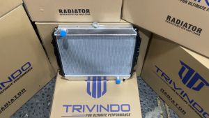 RADIATOR ASSY ISUZU PANTHER KAPSUL MT MANUAL TRANSMISI FULL ALUMINIUM ALMINIUM MERK TRIVINDO