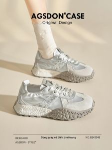 Agsdon | Breathable Soft Height-increasing Thick Sole Casual Shoes