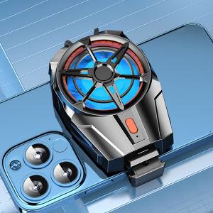 PUBG Phone Cool Heat Sink Mute Phone Game Cooler 3-gear Adjustable Rechargeable 7-blade Turbine Accessories Support 4.7-7.5in Screen Phone