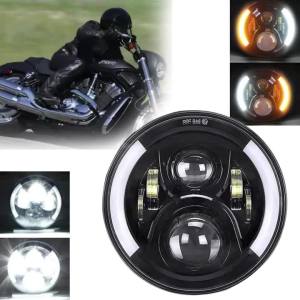 7 inch LED Headlight For Motorcycle 7 Round Headlight For Harley Jeep Wrangler JK LJ CJ Hummer H1 H2 1PCS