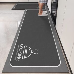 Thảm Trải Sàn PVC Phong Cách Zen VIKAMA Thảm Lót Chân Chống Trượt Cho Nhà Bếp Phòng Giặt Phòng Ăn Trang Trí Nhà Thảm Trải Sàn Thấm Nước-dầu