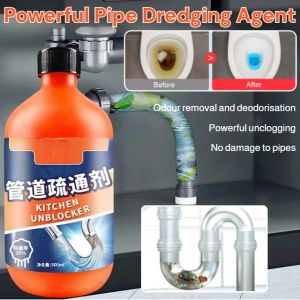 MOMENG Foaming Lemon Drain Clog Remover Agent Powerful Pipe Dredging Agent Toilet Clog Remover Kitchen Sink Declogger