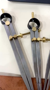 Compa Lấy Dấu Đồng Nguyên Chất – Dụng Cụ Làm Da Thủ Công Cao Cấp