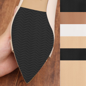 สติกเกอร์ป้องกันการลื่นไถล1ชิ้นกันลื่นแผ่นยางซิลิโคนป้องกันแบบมีกาวในตัวพื้นรองเท้า