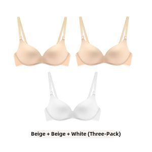 Wireless Bra Womens Underwear Seamless Small Chest Gathered Anti-Sagging Side Breast Reduction Invisible Strapless Bra