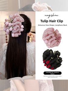 NING ZHOU | Super Fairy Tulip Flower Hair Clip Large