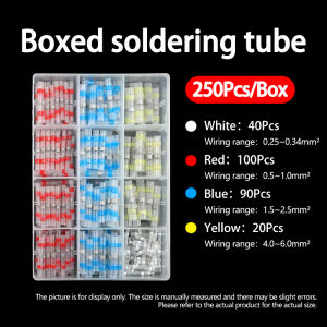 Boxed Solder Seal Wire Connectors Kit Heat Shrink Butt Terminals Waterproof Insulated Electrical Wire Splice Connector