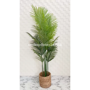 Pohon Hias Artificial Pohon Palem T150 Pot Dasar Cover Pot Bahan Eceng Gondok Pajangan Sudut Ruang Cafe Aesthetic