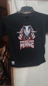 KAOS WARNA ANAK DOMBA BARAT MOTIF PANGLIMA PERANG COTTON COMBED 30s / baju anak laki laki / kaos anak laki laki / kaos murah / jersey anak laki laki/ jersey murah / jersey domba / kambing / hpdki / kaos custom / custom / kaos 24s / kaos bagus
