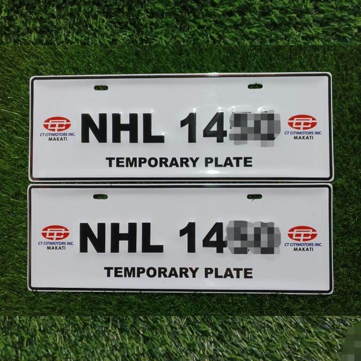 Customized Temporary Plate FOR CAR Lazada PH