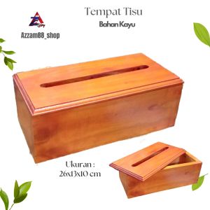 Tempat Tisu Kayu / Kotak Tisu