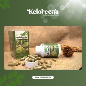 Keloreena - Obat Gondongan Kelenjar Getah Bening Hipertiroid Ekstrak Daun Kelor 100% Asli