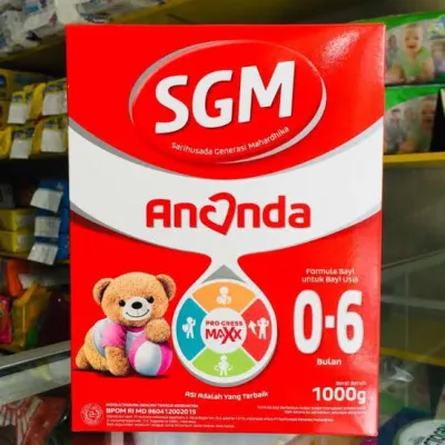 SGM Ananda Formula Bayi 0-6 Bulan Berat 1000g | Pro-Creese Maxx Rasa Rendah yang Terbaik 0-6 Bulan 1000g
