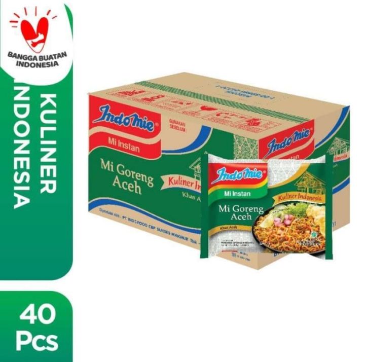 Indomie Mi Goreng Aceh 1 kardus isi 40 Pcs | Lazada Indonesia