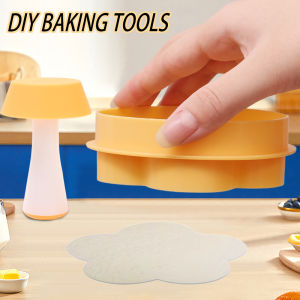 ชุดผสมแป้งขนมอบ1/4ชิ้นแม่พิมพ์โดนัทแม่พิมพ์ข้าวปั้นอบอุปกรณ์ทำขนมสร้างสรรค์ถ้วยใส่เค้กแบบกดเครื่องมือทำขนมอบ Diy
