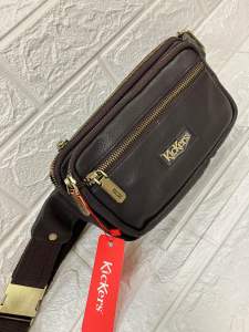 Kickers Genuine Leather Waist Bag & Chest Bag 79485 21cm4cm12cm