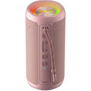 ortizan | Ortizan Bluetooth Speaker IPX7 Waterproof Portable Wireless Outdoor Speakers with LED Light 24W Stereo Sound and 30H Playtime