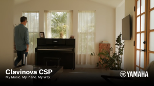 YAMAHA MUSIC ORIGINAL QUALITY CSP-255 CLAVINOVA DIGITAL PIANO ( BLACK ) FOR HOME PRACTICE BEGINNER