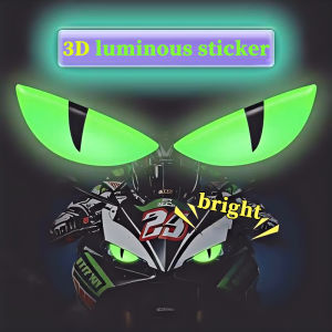 Devils Eye Car Stickers 3D Stereoscopic Electric Motorcycle Night Light Decoration Lamp Stickers Personalized Dropping Adhesive