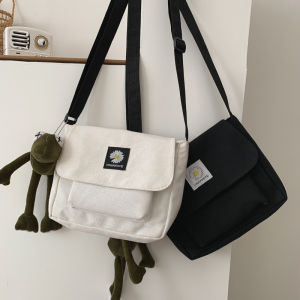 Ins Small Bag Female 2024 New Arrival Trendy Diagonal Crossbody Versatile Harajuku Style Shoulder Bag Female Student Ulzzang Canvas Bag