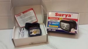Surya SYH L105C: Senter Kepala Led Rechargeable Cahaya Putih Waterproof