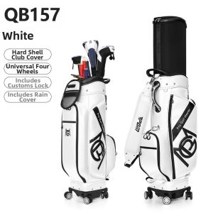 PGM GOLF | Expandable Hard-Shell Wheeled Golf Bag