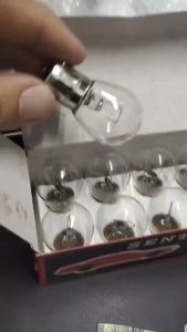 12v CAR MOTORCYCLE LAMPU Brake Reverse Signal Light Bulb T5 T8.5 T10 T15 T20 1016 1141 31MM 36mm 41mm Oren Motor Kereta