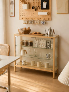 DMX | High Attractiveness Solid Wood Glass Display Cabinet