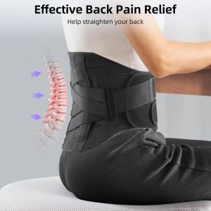 Back Brace for Women Men with Ergonomic Curved Spine Support Splints Back Brace for Lower Back Posture Work Heavy Lifting